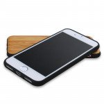 Wholesale iPhone 7 Plus Wood Armor Hybrid Case (Design 1)